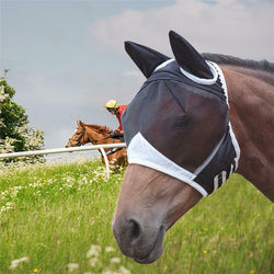 Masks with Ear Covers Comfortable Breathablefor Summer Use Horse Equipment